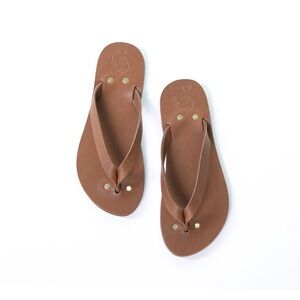 Kiwi Sandals Women’s Genuine Leather Classic Flip Flop Sandals Size 10